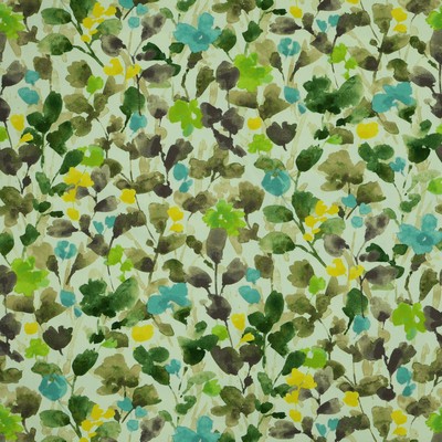 Marnie 952 Stone Grey COTTON Fire Rated Fabric Floral Flame Retardant  Abstract Floral   Fabric