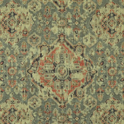 Massimo 94  Ash Grey 45%VISCOSE Fire Rated Fabric Floral Medallion  Ethnic and Global   Fabric