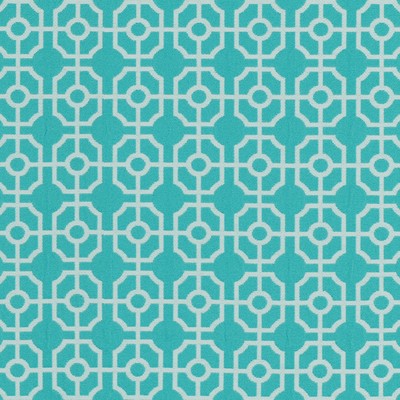 Metro 21 Turquoise Blue COTTON  Blend Fire Rated Fabric