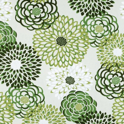 Magnolia Home Fashions MG-LANCASTER MEADOW MG-LANCA-MEADOW Green COTTON COTTON Fire Rated Fabric Modern Floral Large Print Floral  Big Flower  Fabric