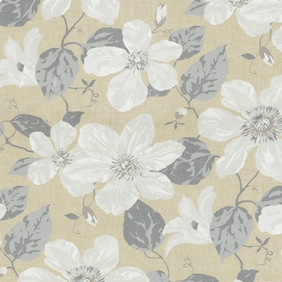 Magnolia Home Fashions MG-NELLY GOLDENROD MG-NELLY-GOLDEN Gold COTTON COTTON Fire Rated Fabric Large Print Floral  Modern Floral Fabric