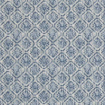 Magnolia Home Fashions MG-TOBA YACHT MG-TOBA-YACHT Blue COTTON COTTON Fire Rated Fabric Floral Diamond  Fabric
