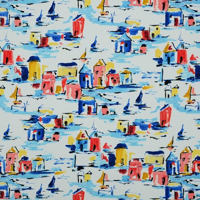 Mykonos 397 Primary Multi COTTON  Blend Fire Rated Fabric Heavy Duty NFPA 260  Miscellaneous Novelty  Fabric