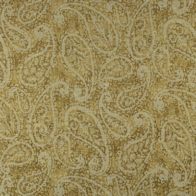 Nesling 881 Vintage Gold Gold POLYESTER  Blend Fire Rated Fabric Heavy Duty NFPA 260  Classic Paisley   Fabric