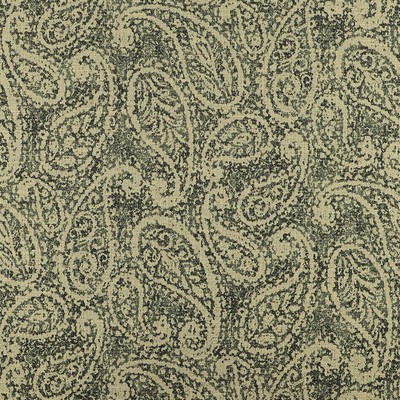 Nesling 936 Blacktan Black POLYESTER  Blend Fire Rated Fabric Heavy Duty NFPA 260  Classic Paisley   Fabric
