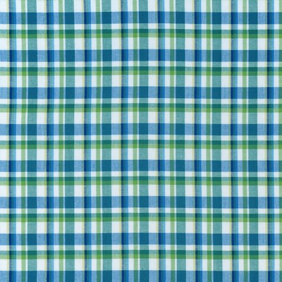 Rockport 548 Isle Waters Blue COTTON Fire Rated Fabric Plaid and Tartan  Fabric