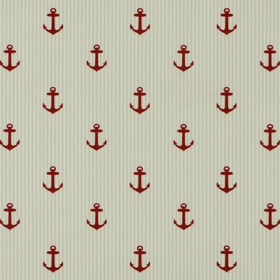 S anchors 31 Red Red Multipurpose T-SPUN  Blend Fire Rated Fabric Boats and Sailing  Outdoor Textures and Patterns  Fabric