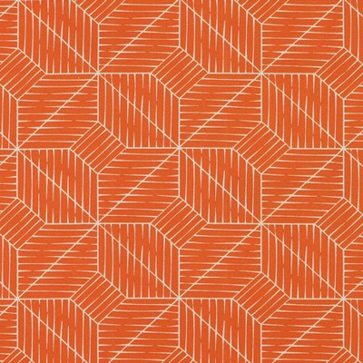 S-PLANX 39 AUTUMN Orange T-SPUN  Blend Fire Rated Fabric Geometric  Outdoor Textures and Patterns  Fabric