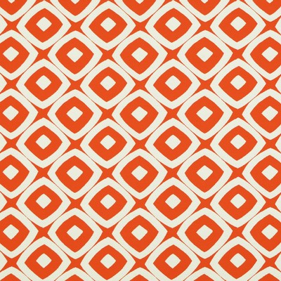 Sdsunblock 320 Orange Orange POLYPROPYLENE Fire Rated Fabric Geometric  Contemporary Diamond  Fun Print Outdoor  Fabric