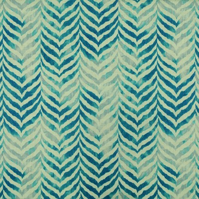Tanzania 509 Surf LINEN  Blend Fire Rated Fabric Animal Print  NFPA 260   Fabric