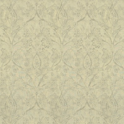 Ursula 10  Champagne Beige POLYESTER  Blend Fire Rated Fabric Floral Medallion   Fabric