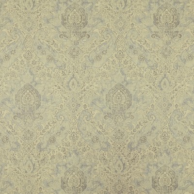 Vittoria 908 Platinum Silver LINEN  Blend Fire Rated Fabric Classic Damask  Floral Linen   Fabric
