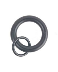 Rings With Loop Black 10 Pack by   