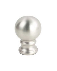 Iron Ball Finial Pewter by   