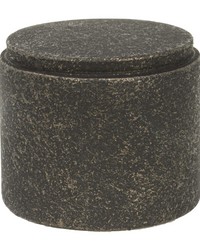 METAL END CAP 6 CHARCOAL by  Stout Hardware 