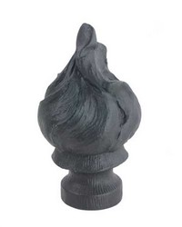 Flame Finial Black by   