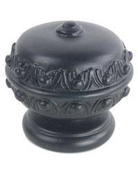 Egg Finial Black by   