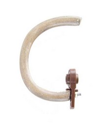 Faux Curtain Rings Ash 7 Pack by   