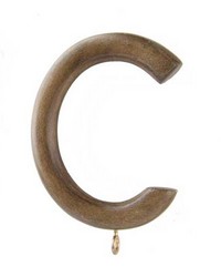 Passing C Curtain Rings Walnut by   