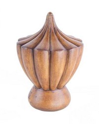 Torch Curtain Rod Finial Acorn by   