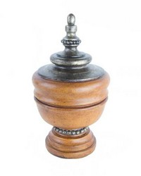 Spindle Curtain Rod Finial Acorn by   