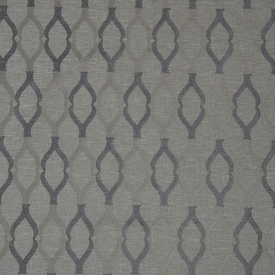 Mitchell Fabrics Selleca Shadow in Casual Living Grey Polyester  Blend Embroidered Sheer   Fabric