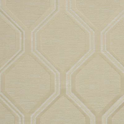 Mitchell Fabrics Arleta Bisque in Enchanting Beige Polyester  Blend Lattice and Fretwork   Fabric