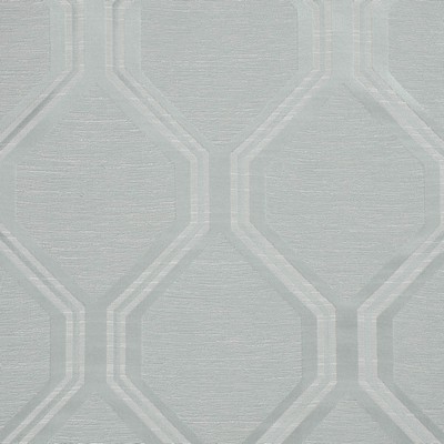 Mitchell Fabrics Arleta Lagoon in Enchanting Blue Polyester  Blend Lattice and Fretwork   Fabric