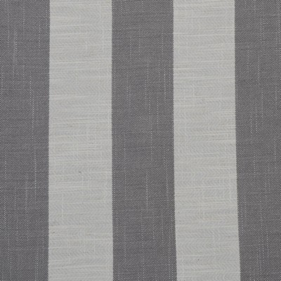 Mitchell Fabrics Pebble Beach Slate in Weekend Grey Polyester  Blend Wide Striped   Fabric