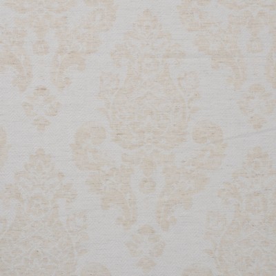 Mitchell Fabrics Catalina Ivory in Weekend Beige Polyester  Blend Damask Medallion   Fabric