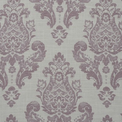 Mitchell Fabrics Catalina Lilac in Weekend Purple Polyester  Blend Damask Medallion   Fabric