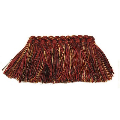 RM Coco Trim 80559-045 Brush Fringe Rich Red in Decorative Elements Trim Coll. Red Fire Rated Fabric Red Trims Brush Fringe Brush Fringe  Cord  Fabric