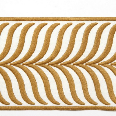 RM Coco Trim Bd109 Border 3.375in Gold in Creative Threads Gold Polyester  Trim Border Wide  Trim Tape  Fabric