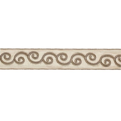 RM Coco Trim Bd115 2.85in Border Truffle in Artisano Collection Trim Book Brown 100%  Blend  Trim Border  Fabric