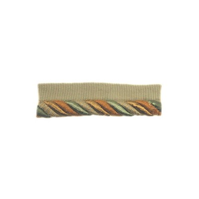 RM Coco Trim T1000 Lipcord Seaside Meander-cfa in Essentials Trim Coll. Green Fire Rated Fabric Green Trims  Cord  Fabric