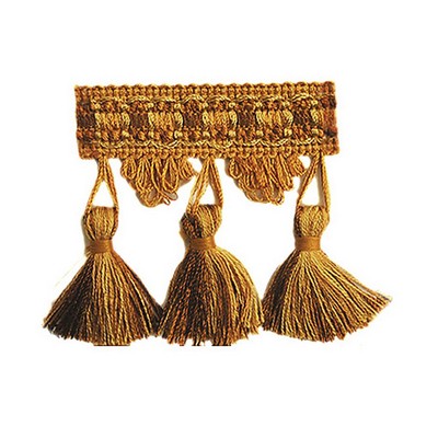 RM Coco Trim T1004 Tassel Fringe Gold Digger in Essentials Trim Coll. Gold Tassel Fringe Brush Fringe  Fabric