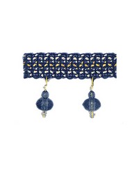 T1095 Beaded Fringe Petrol by   