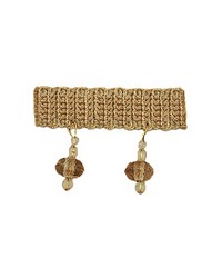 T1095 Beaded Fringe Sawdust by   