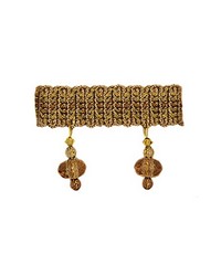 T1095 Beaded Fringe Warm Taupe by   