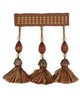 RM Coco Trim T1115 BEAD TASSEL F UMBER BEAD TASSEL FRINGE