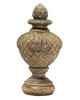 Kasmir Hardware Fanfare Finial Pickled Oak     
