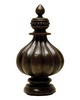 Kasmir Hardware Opus Finial Pecan