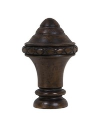 Overture Finial Pecan            by  Kasmir Hardware 