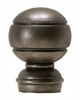 Kasmir Hardware Rondo Finial Graphite        