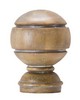 Kasmir Hardware Rondo Finial Pickled Oak     