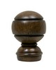 Kasmir Hardware Rondo Finial Walnut          