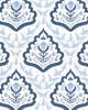 Stout Wallpaper W7842 FLORAL PAISLEY 2 HARBOR