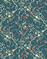 W7855 Ariel 1 Teal by  York Wallcovering 