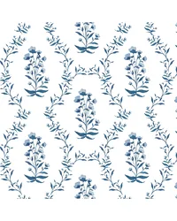 W7907 Perennials 2 Chambray W7907-2 by  Stout Wallpaper 