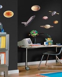SPACE TRAVEL PEEL  STICK WALL DECALS by  Roommates 